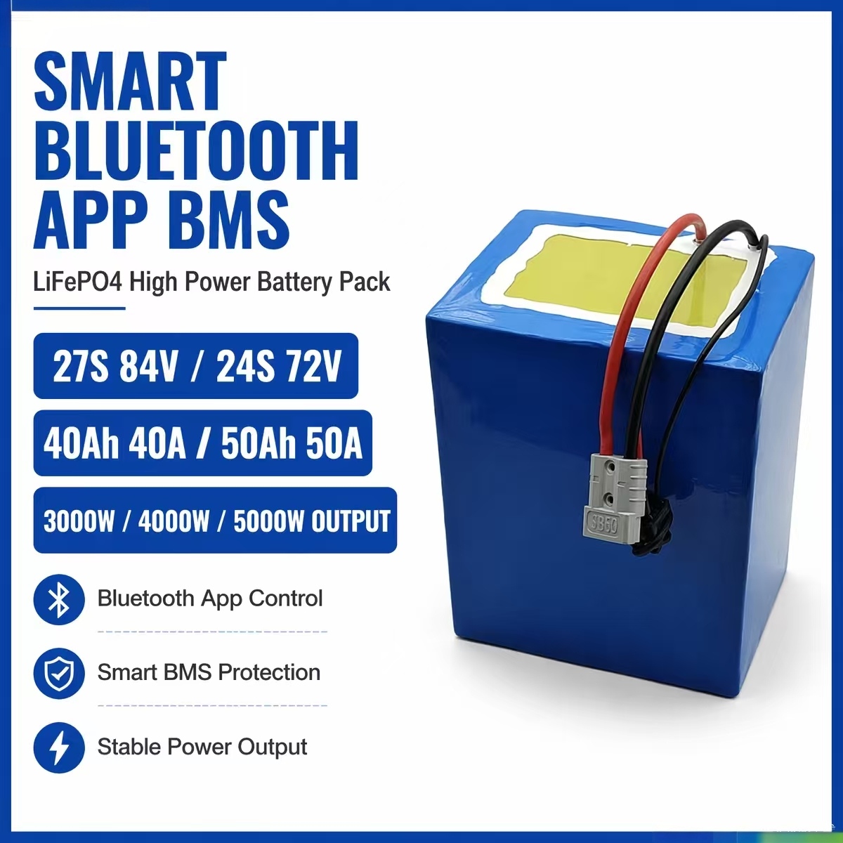 27S 84V 24S 72V 40Ah 40A 50Ah  - 84V 50A Smart Bms Bluetooth 评论和价格