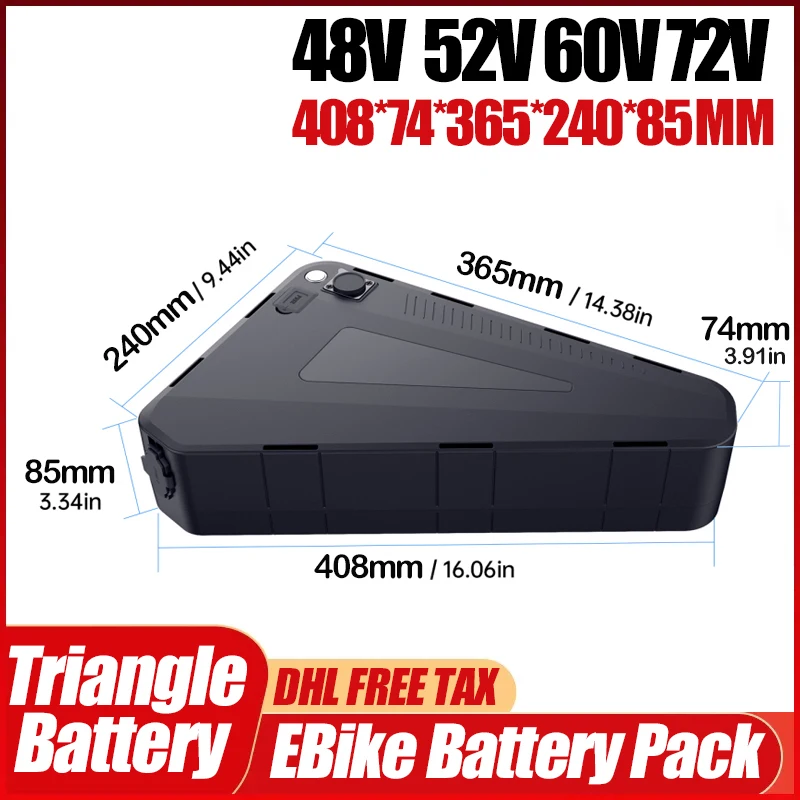 36v 48v 52v 60v 72v Electric B - 72V 50Ah 21700 Lithium Battery 评论和价格